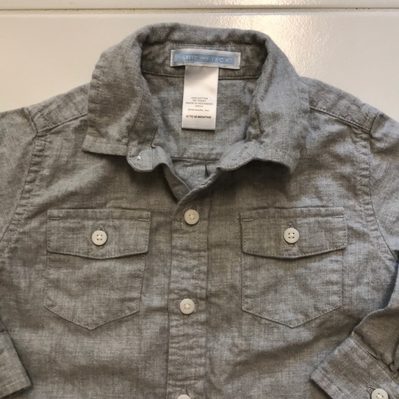 Janie and Jack 12-24 Month Button Down collared - Picture 3 of 3